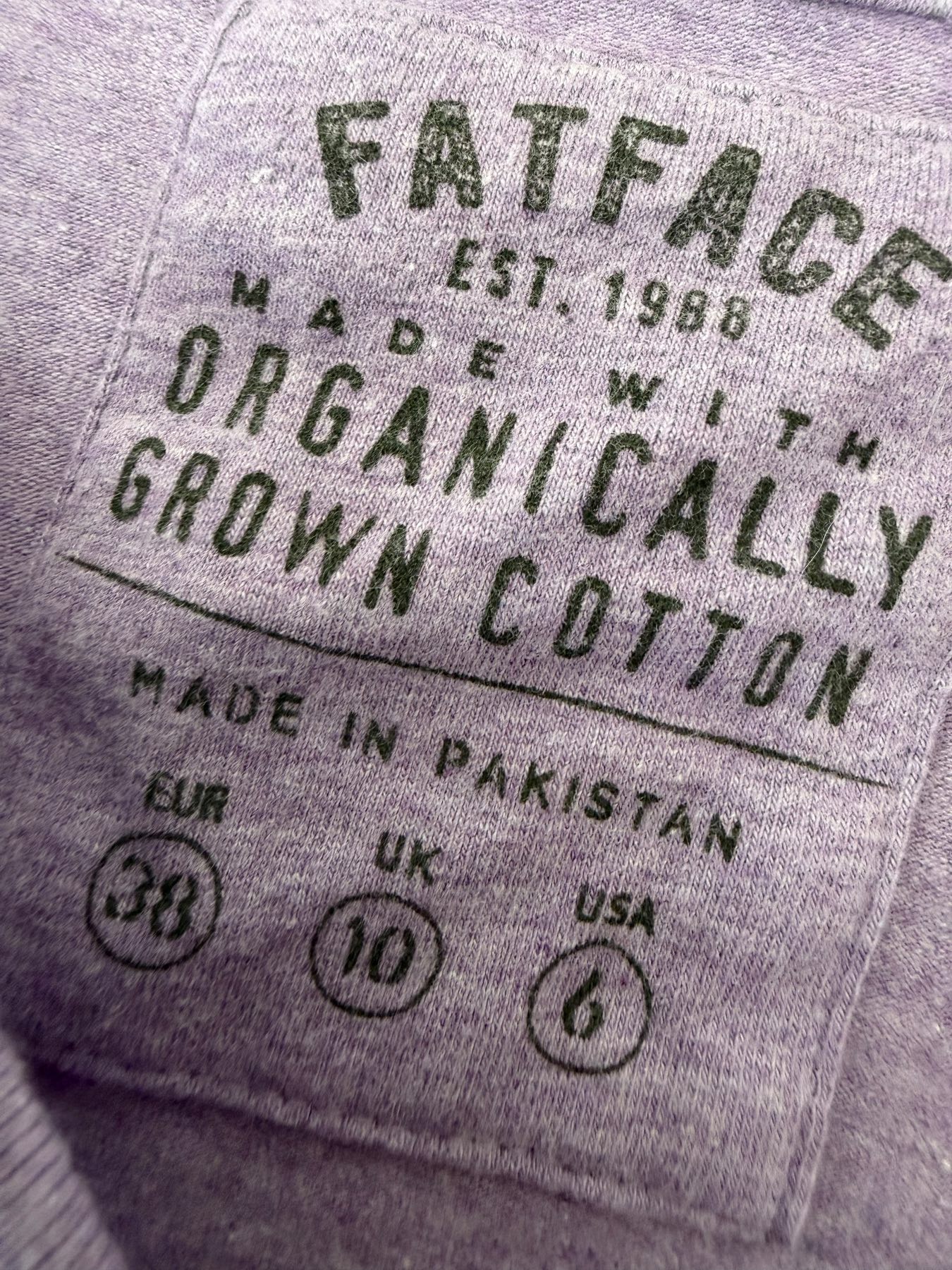 Fatface lilac long sleeve Top