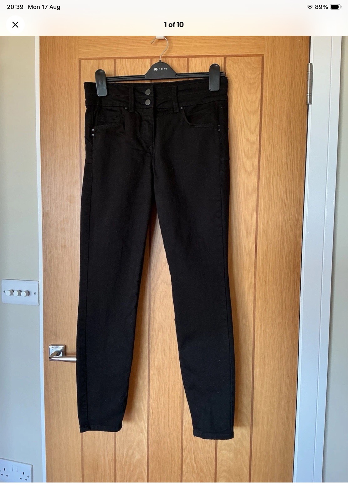 Perfect Pair Of Black Lift, Slim & Shape Jeans From Next 14 Skinny High Rise