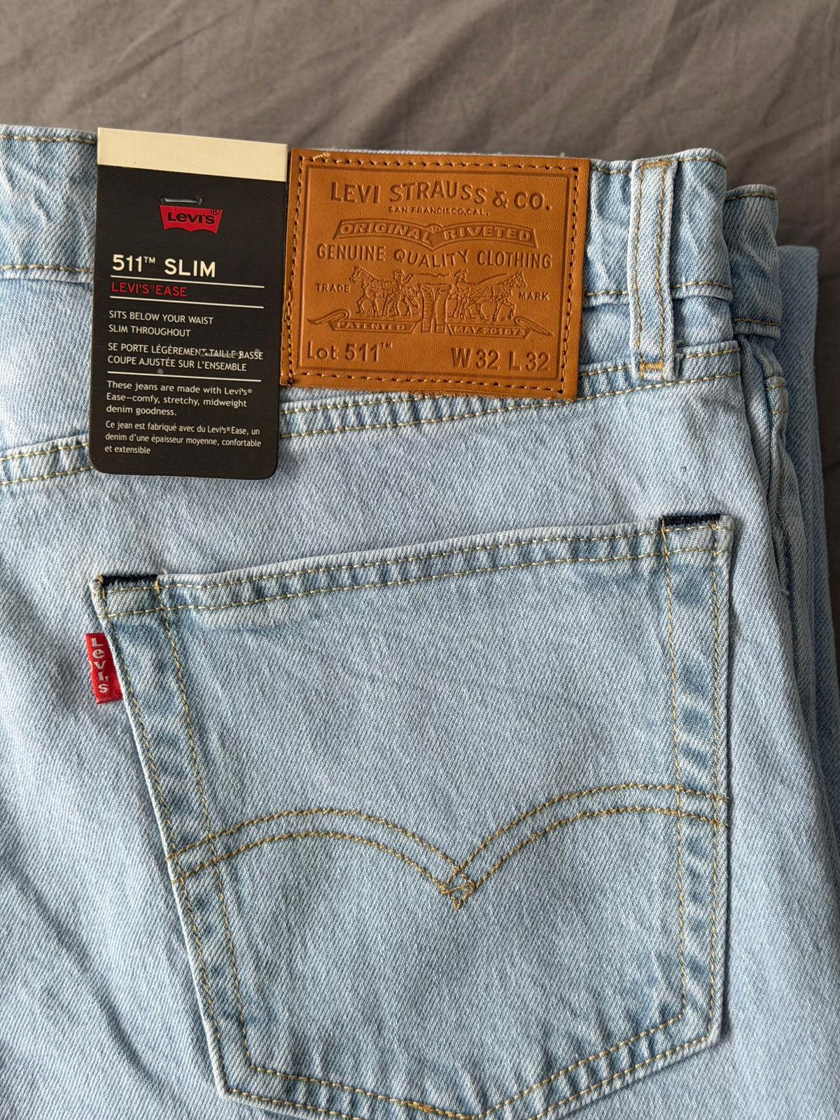 Orignal Levi's 511 Slim Fit Leg - Light Blue W32 L32
