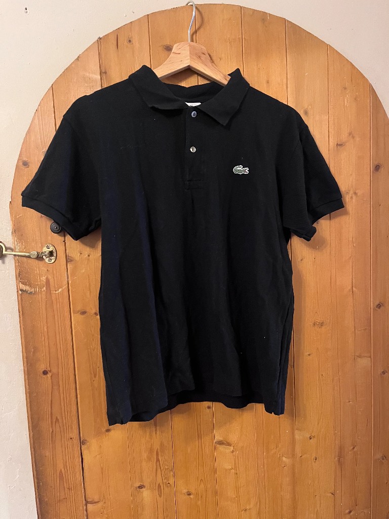 Black Lacoste Cotton Polo Size Small Men’s
