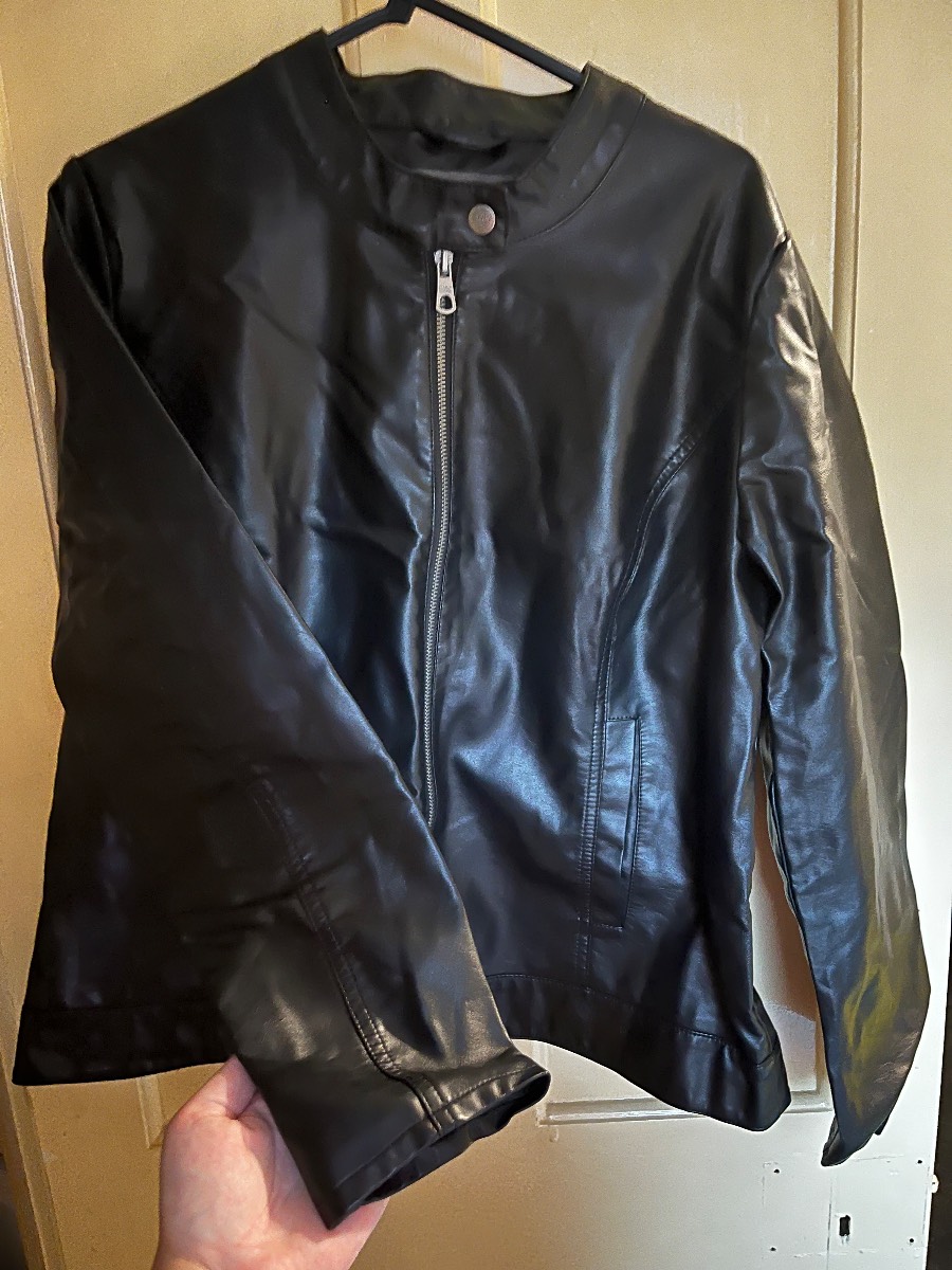 Woman’s only carmakoma leather jacket size 18