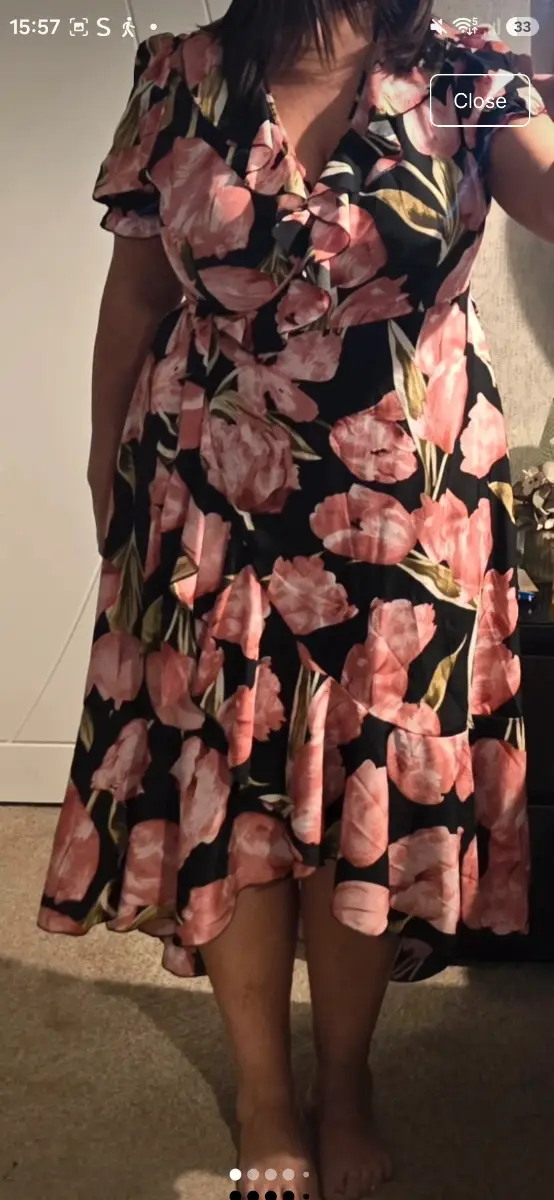 High low wrap dress 2xl, summer wedding  holiday, special occasion