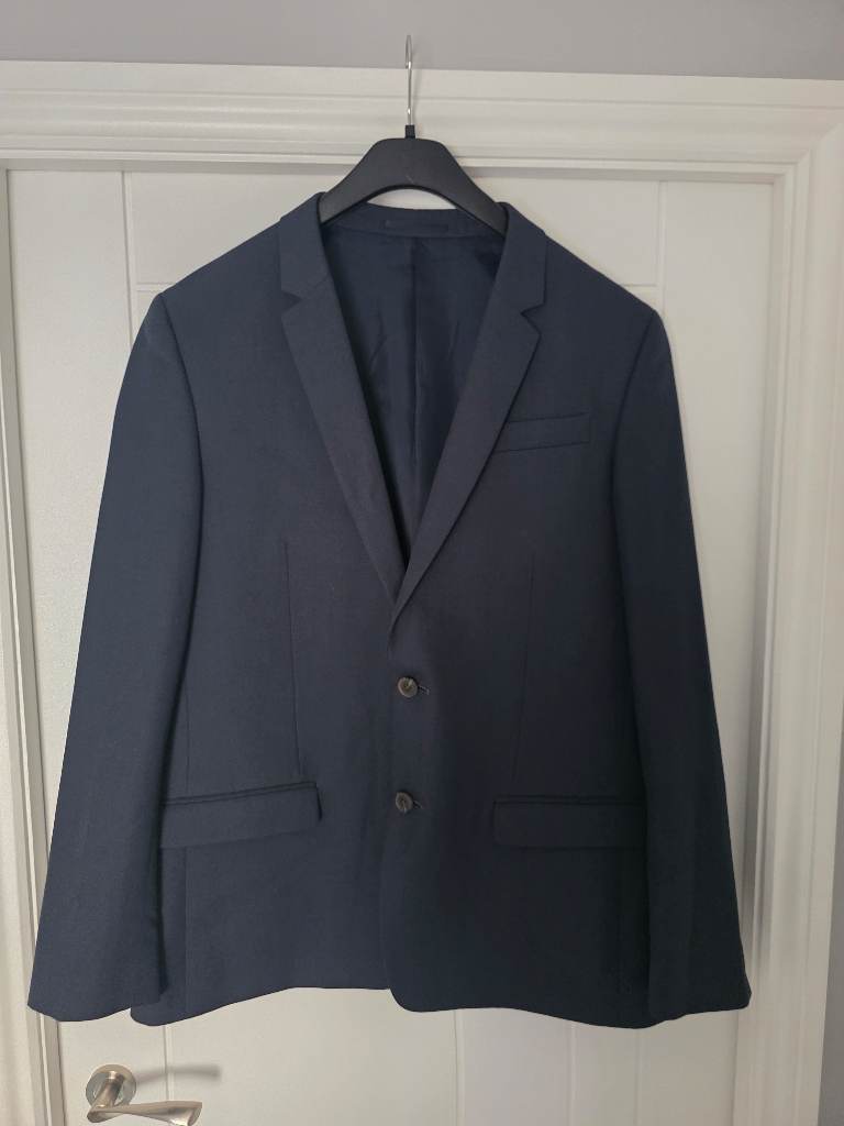 River Island Slim Fit Suit 44R Jkt 34R Trs wedding prom