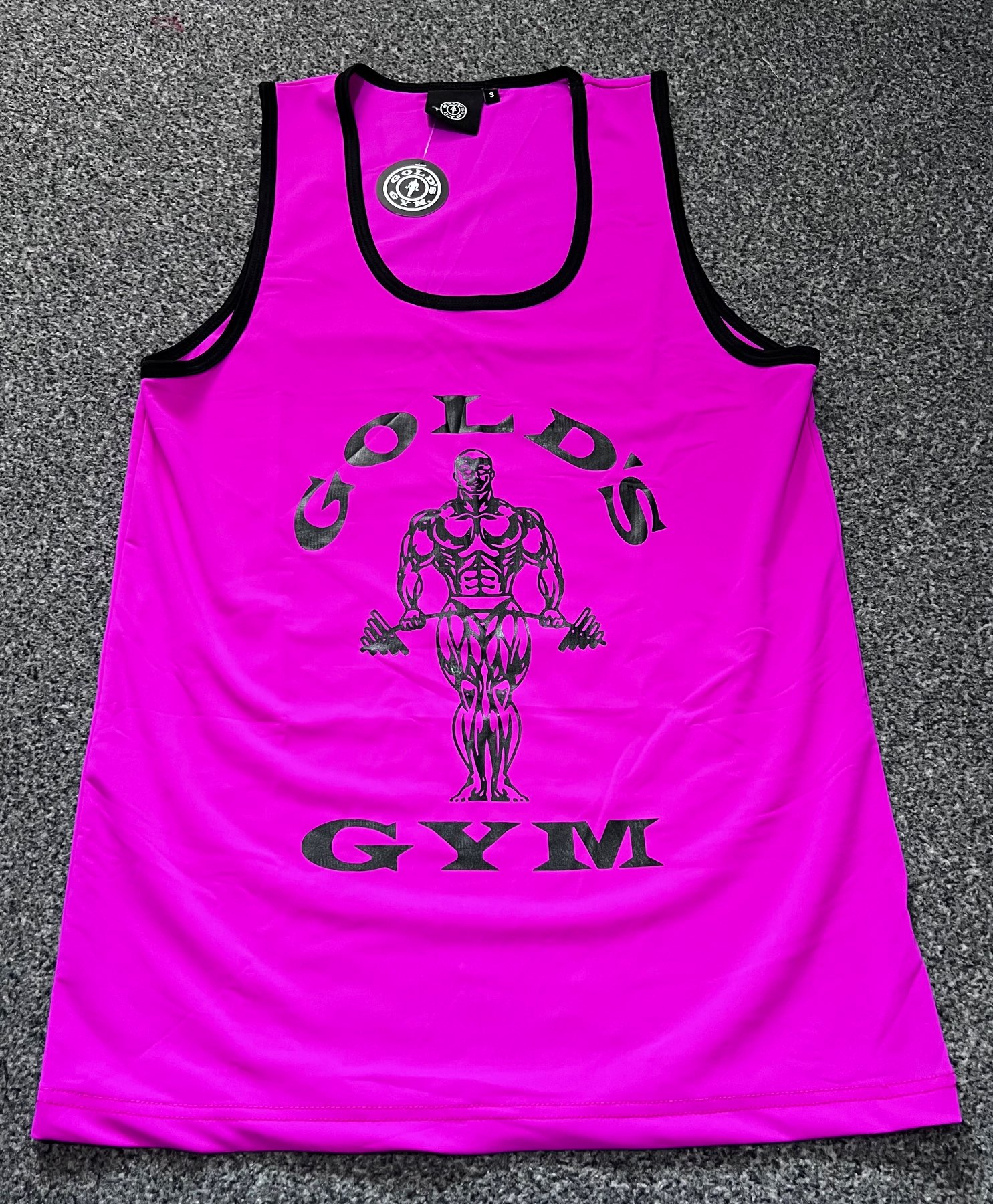 90’s Vintage Gold’s Gym Tank Top Vest (Pink)