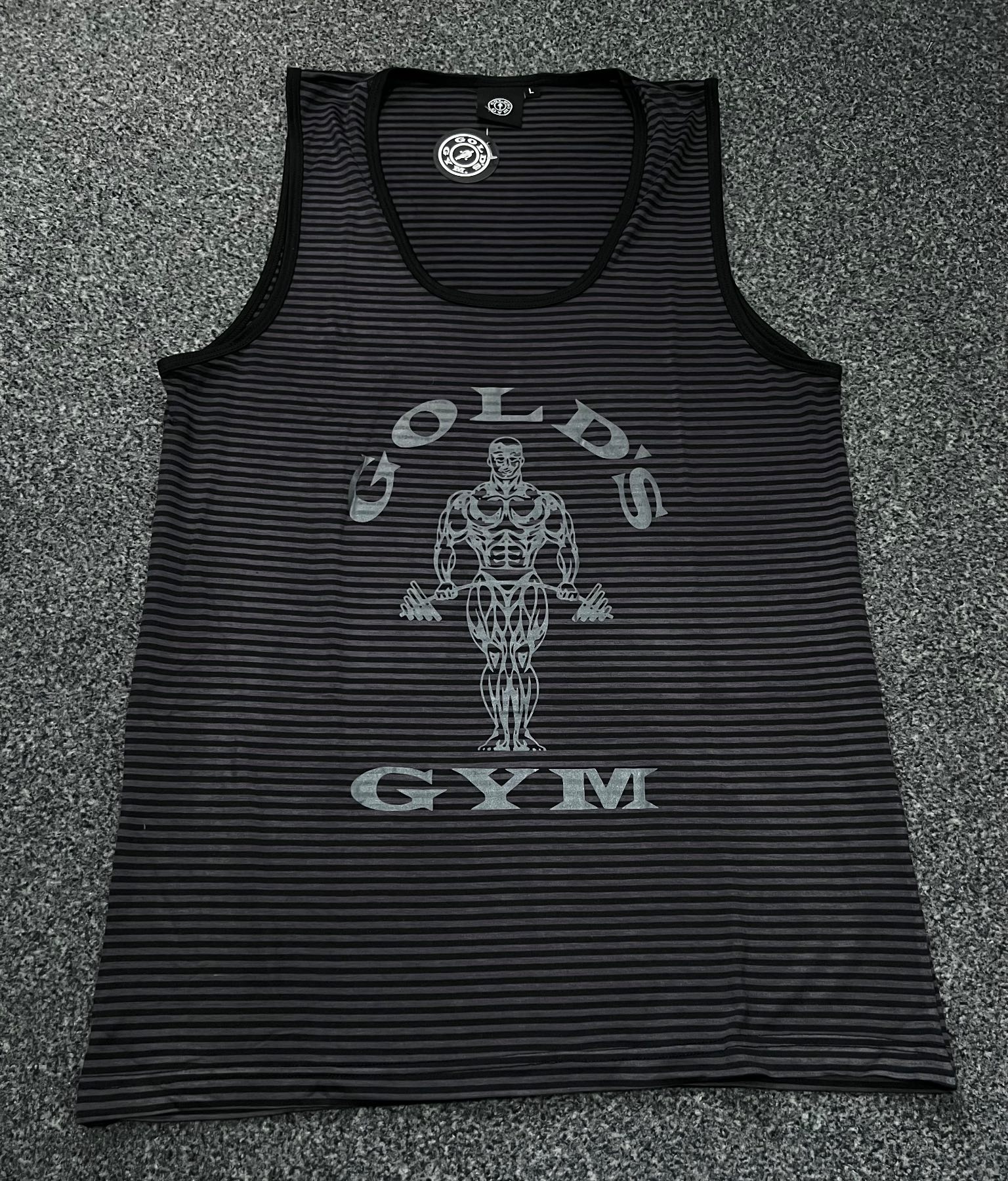 90’s Vintage Gold’s Gym Tank Top Vest (Black)