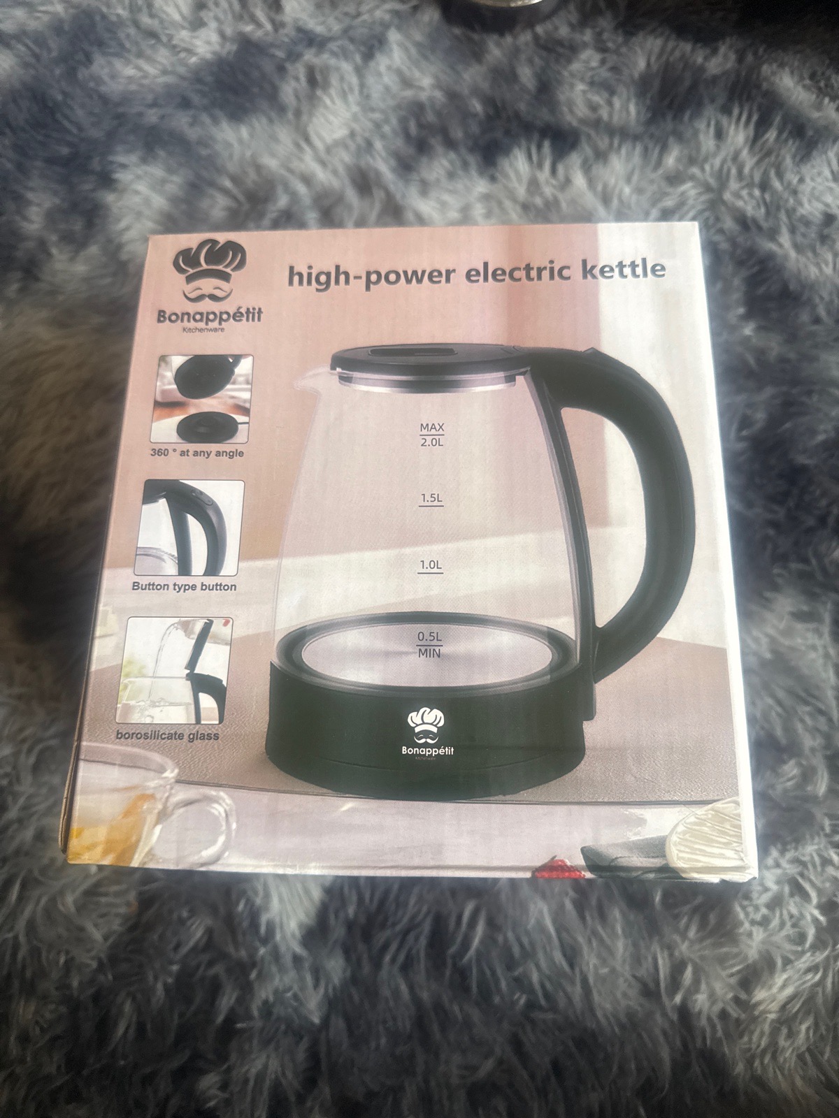 2 L glass electric kettle