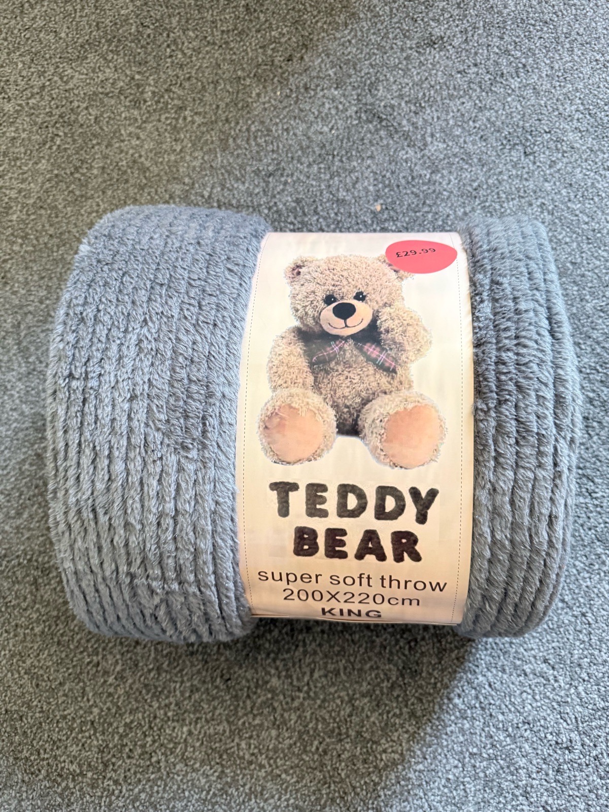 Teddy bear super soft throw