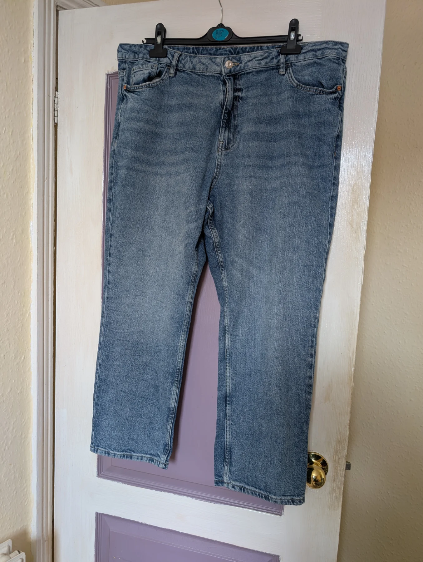 Tu Clothing Blue Stovepipe Straight Leg Jeans - Size 20 Regular