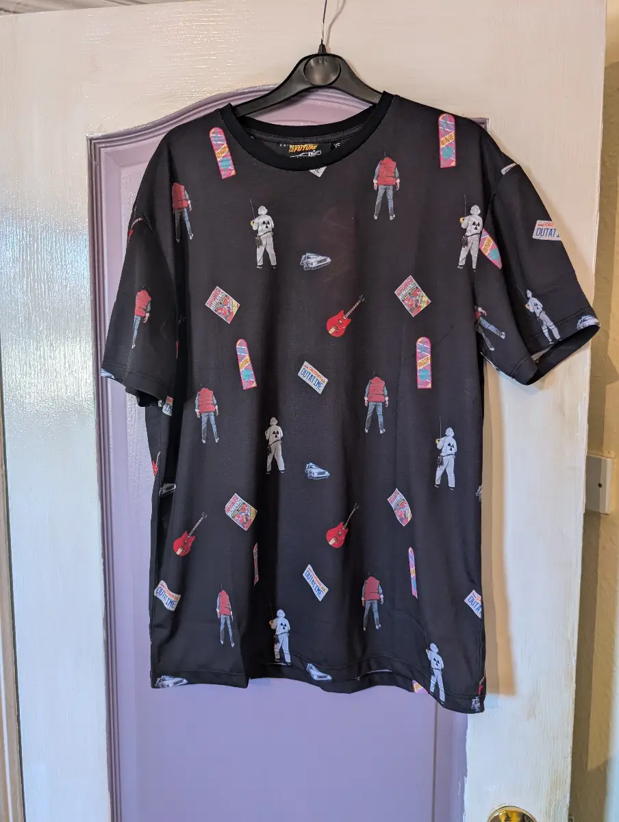 Criminal Damage × back to the future mens t-shirt size XS