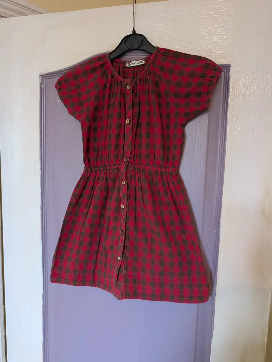 Cikoby girls checked dress size 5-6 years