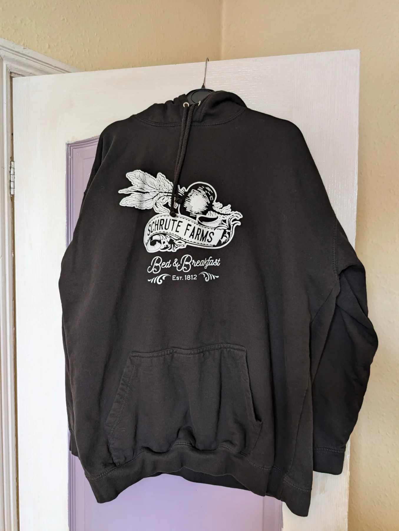The Office US Schrute Farms Bed & Breakfast Black Hoodie - Size XXL