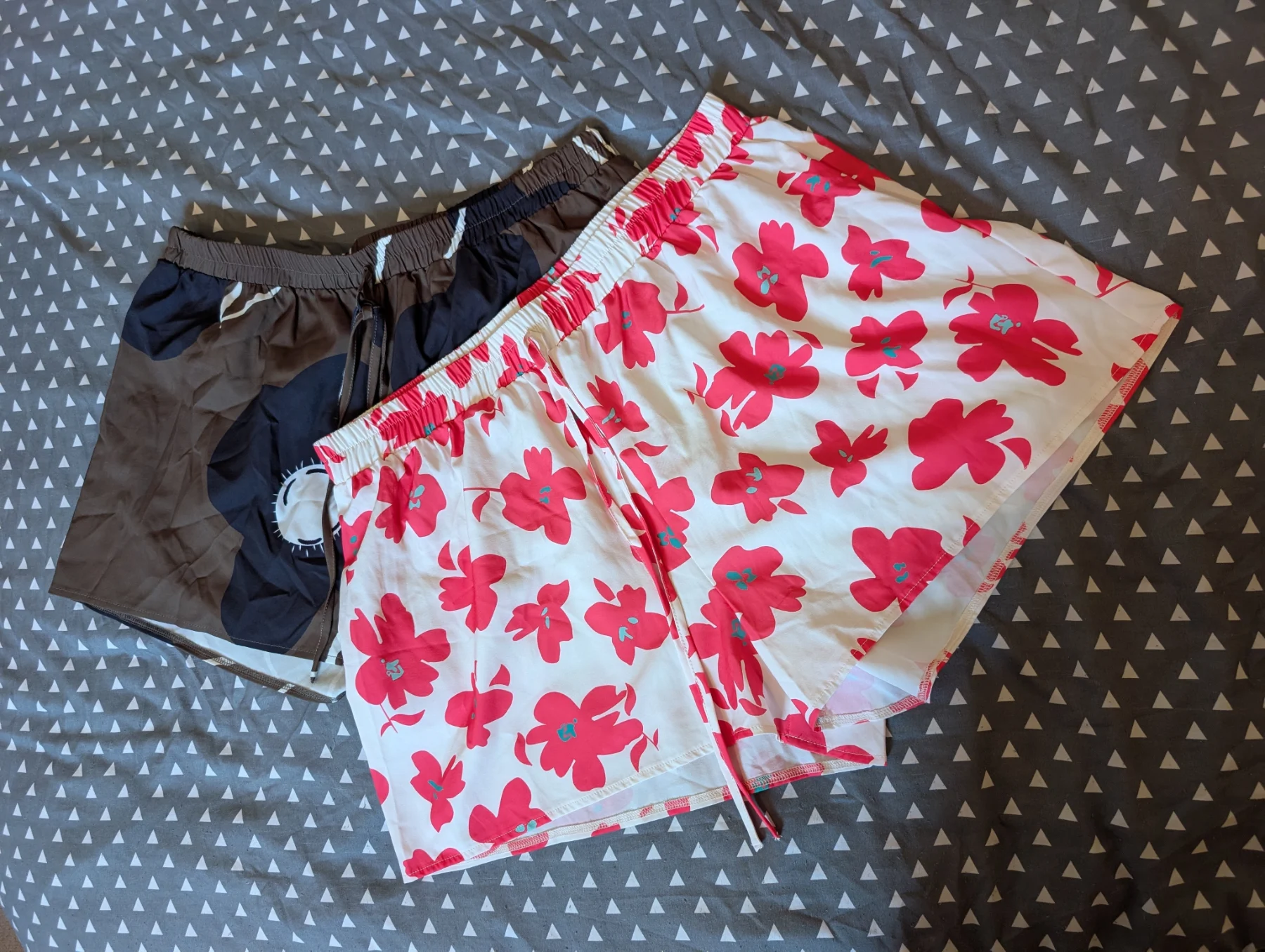 SHEIN Curve 2XL Floral Short Set - Pack of 2 Lightweight Summer Shorts