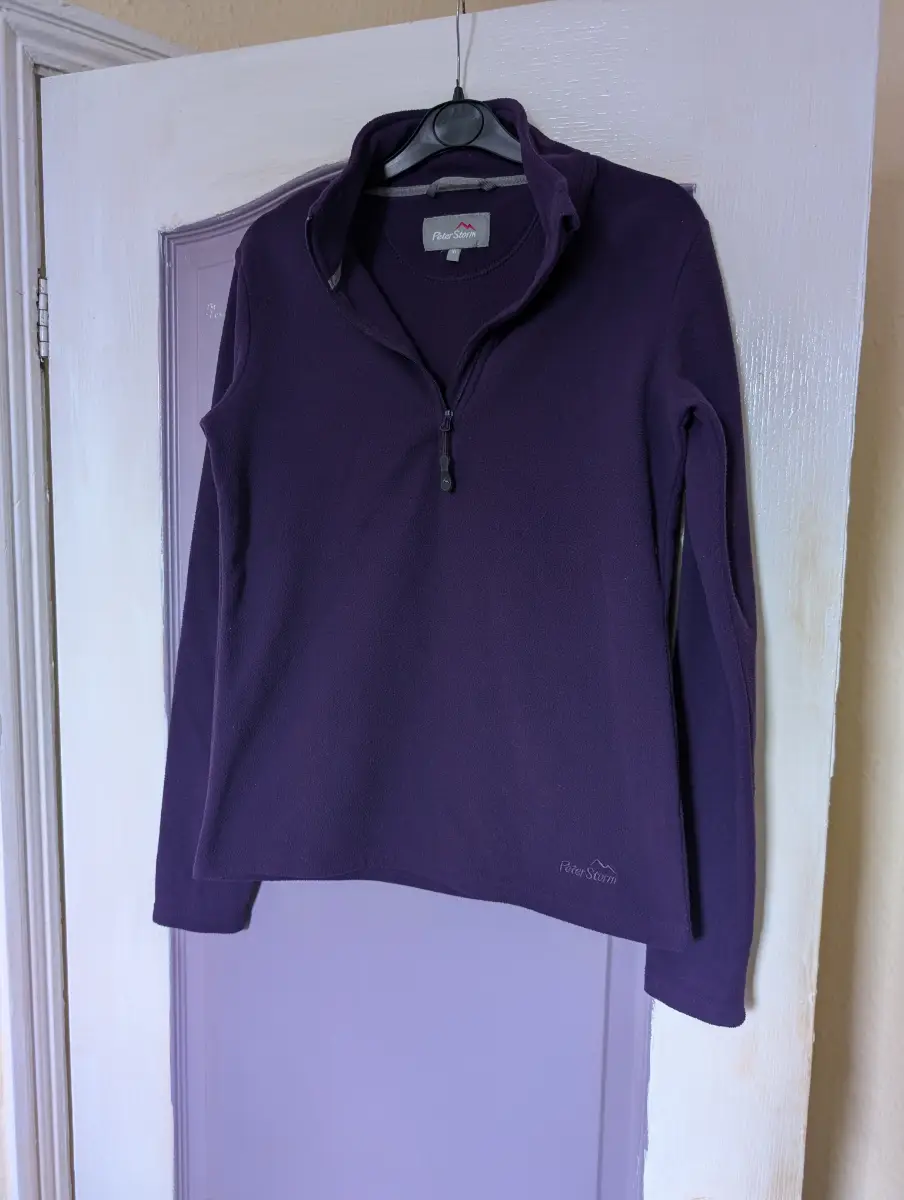 Peter Storm women's purple fleece pullover size 10