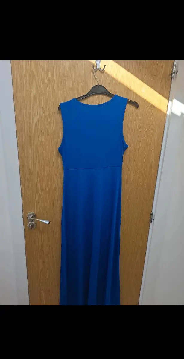 Navy blue sleeveless dress