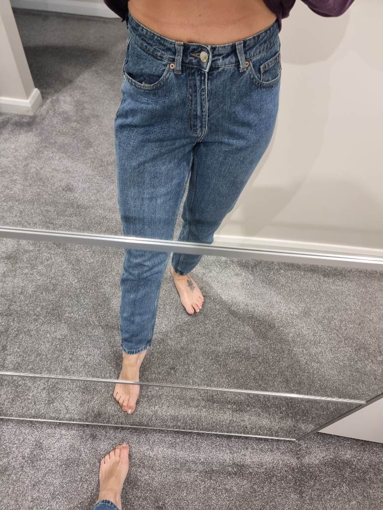 primark blue  mom style jeans size 8