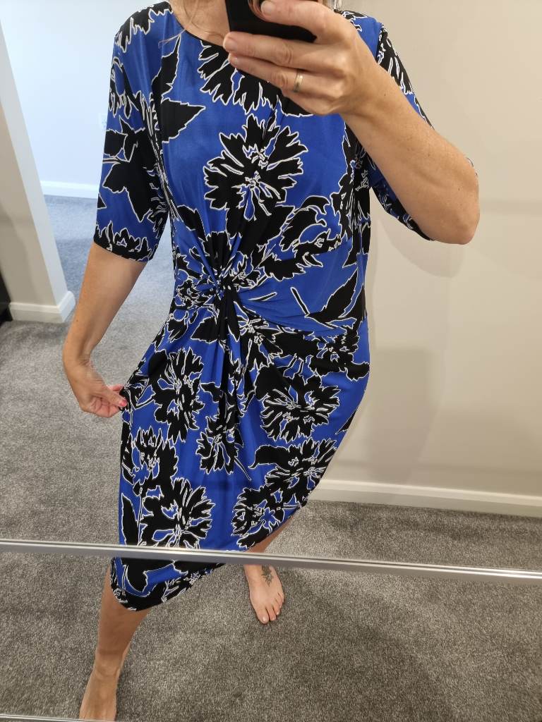 Stunning size 18 blue dress full lined by anthology