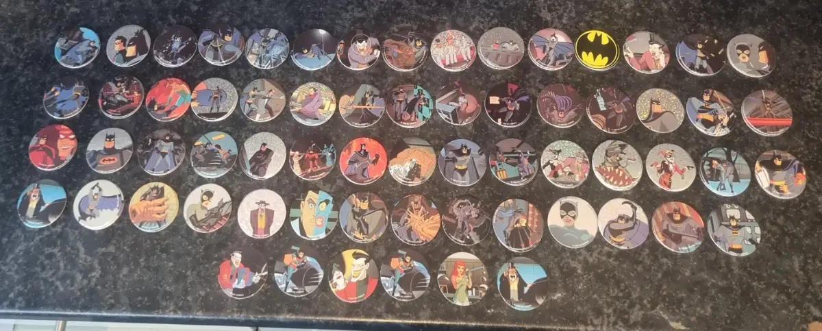 Huge Vintage 90s Pogs & Tazos Job Lot - 1000+ Caps (Star Wars, Batman, Monster Munch, Looney Tunes)