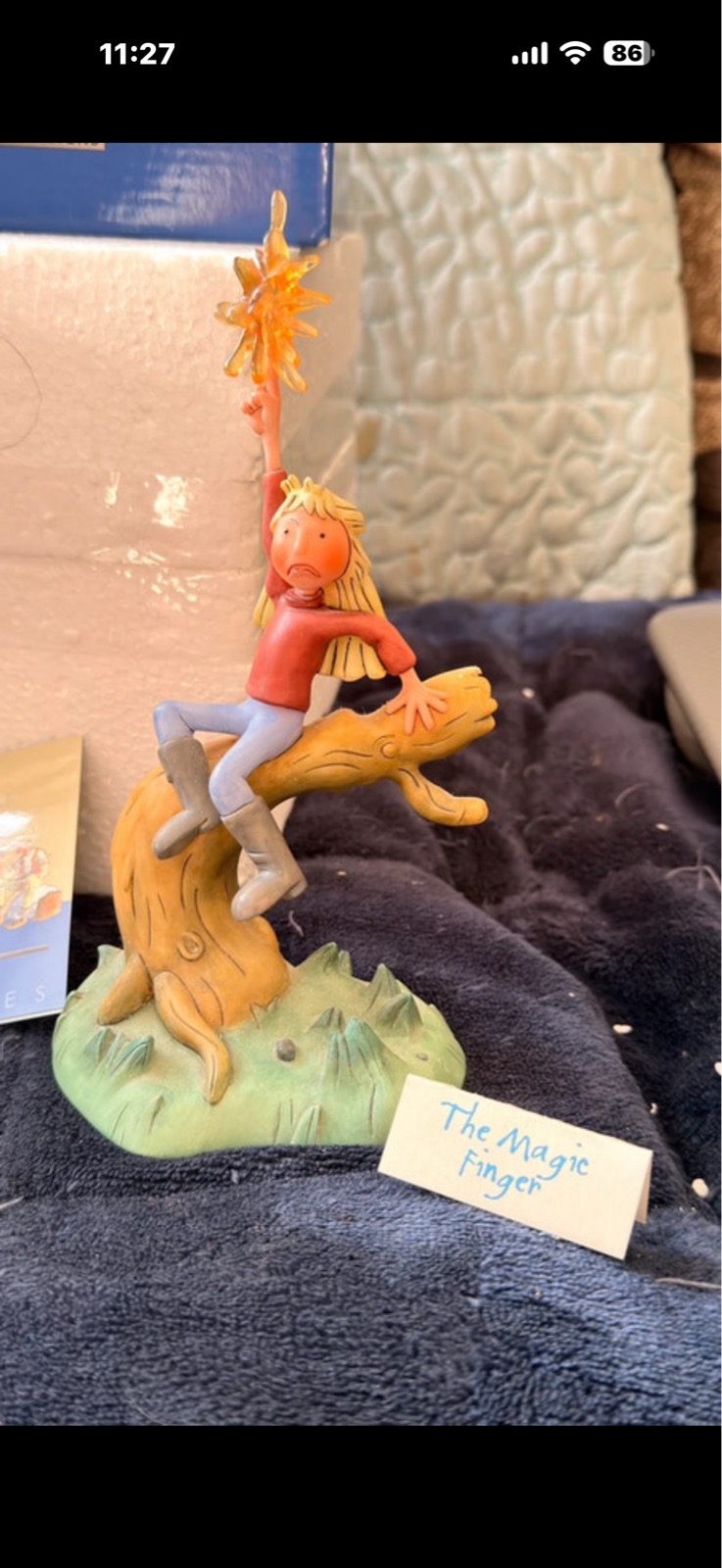 Robert Harrop The World of Roald Dahl - The Magic Finger Figurine - Boxed