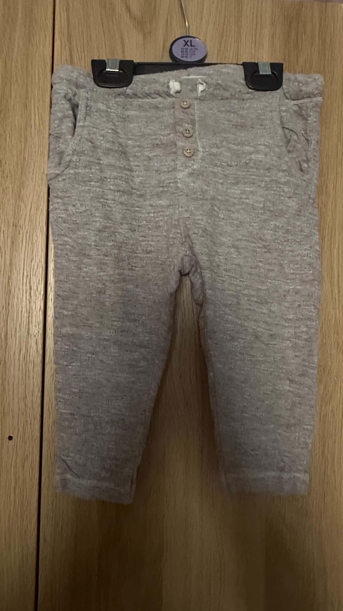 Cozy Grey Marl Knit Baby Trousers / Leggings