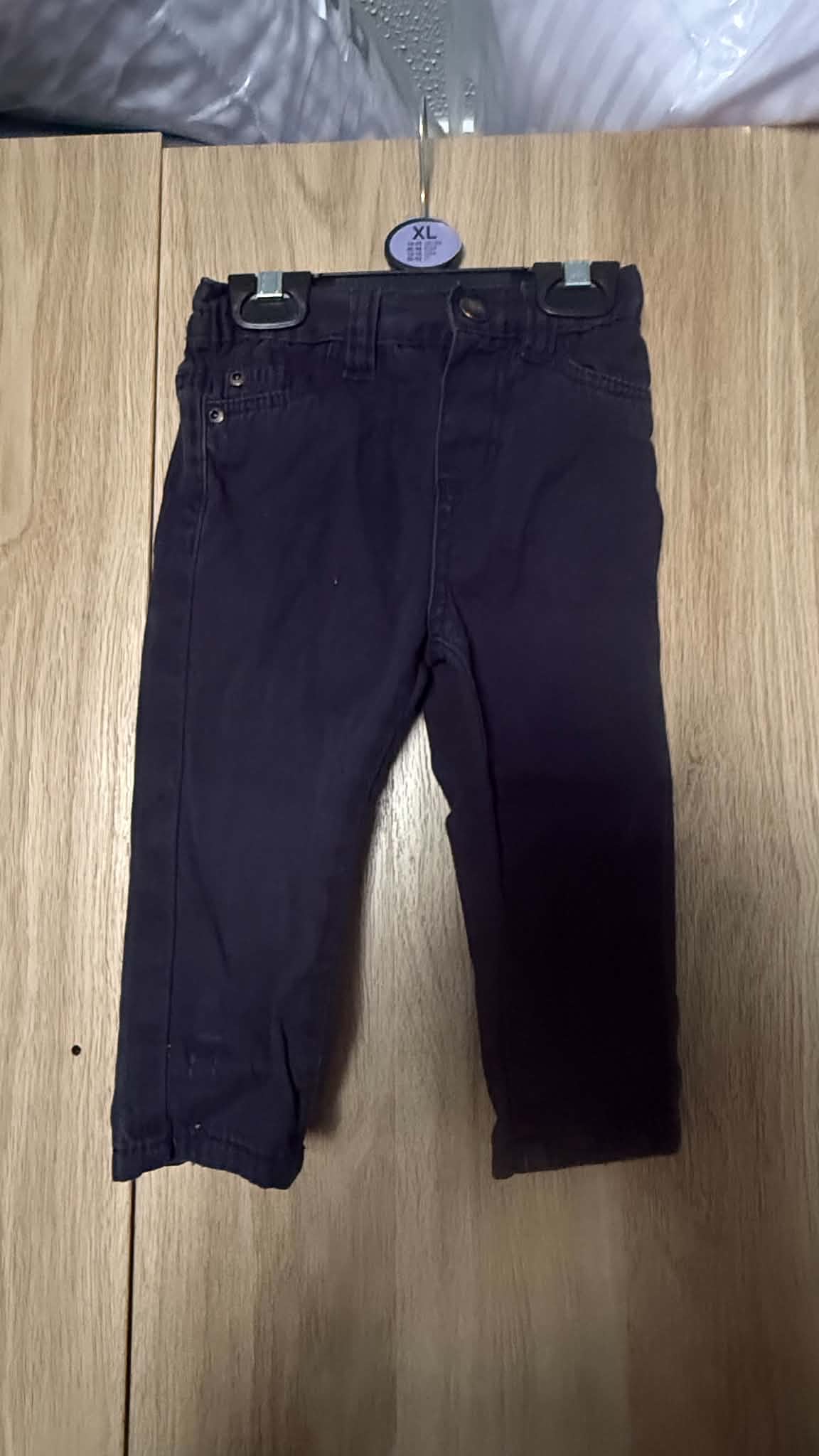 Smart Dark Navy / Black Baby Chino Trousers