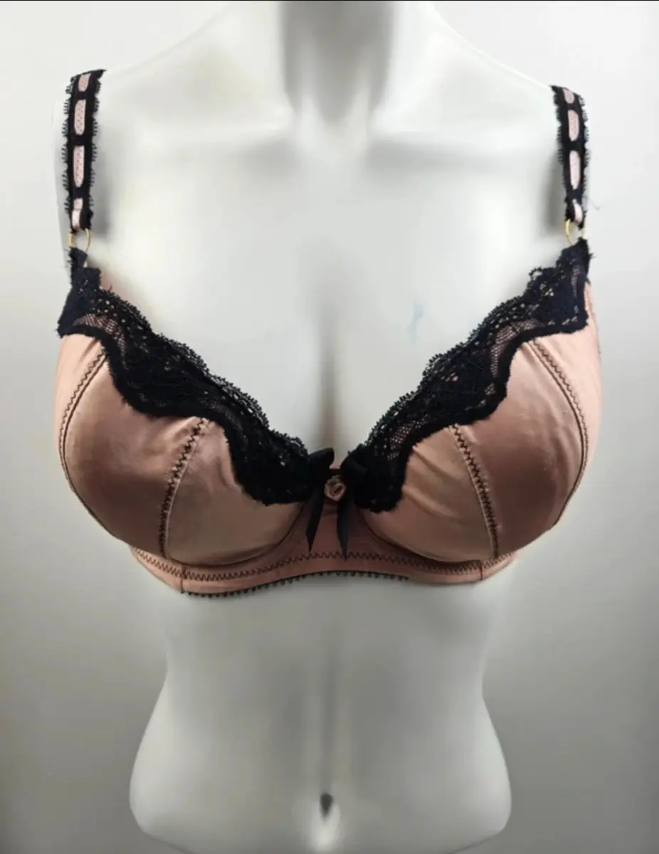 Nudes And Black Bra 34E Underwire Secret Possessions