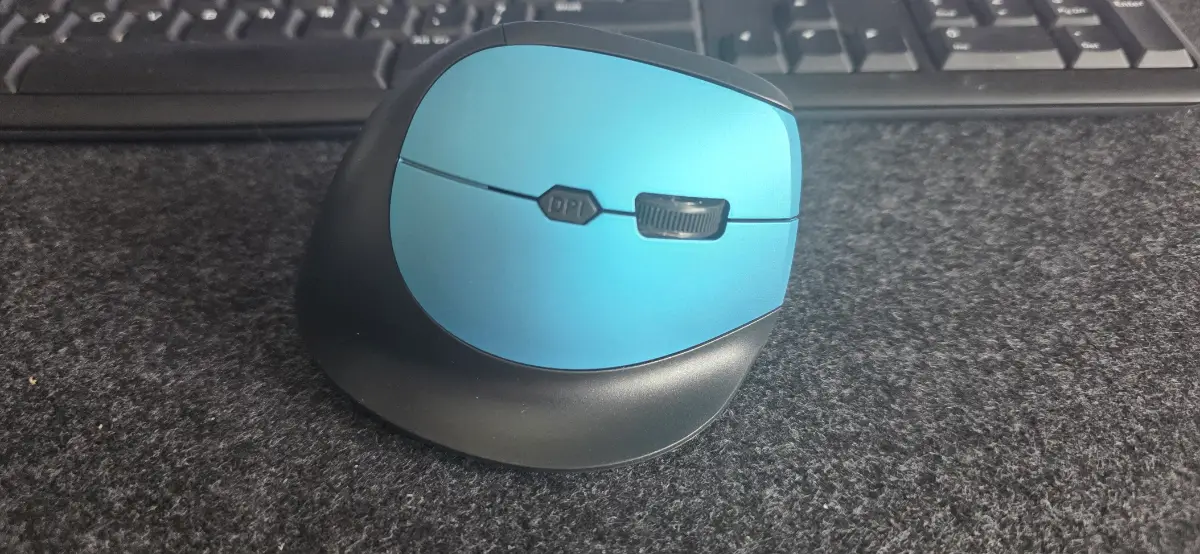 Vertical Mouse Ergonomic 2.4G Mice Wireless Optical Mouse Adjustable DPI Blue