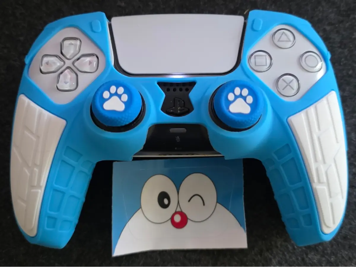 Playstation 5 Dualsense Controller Skin + Thumb grips + Touchpad sticker
