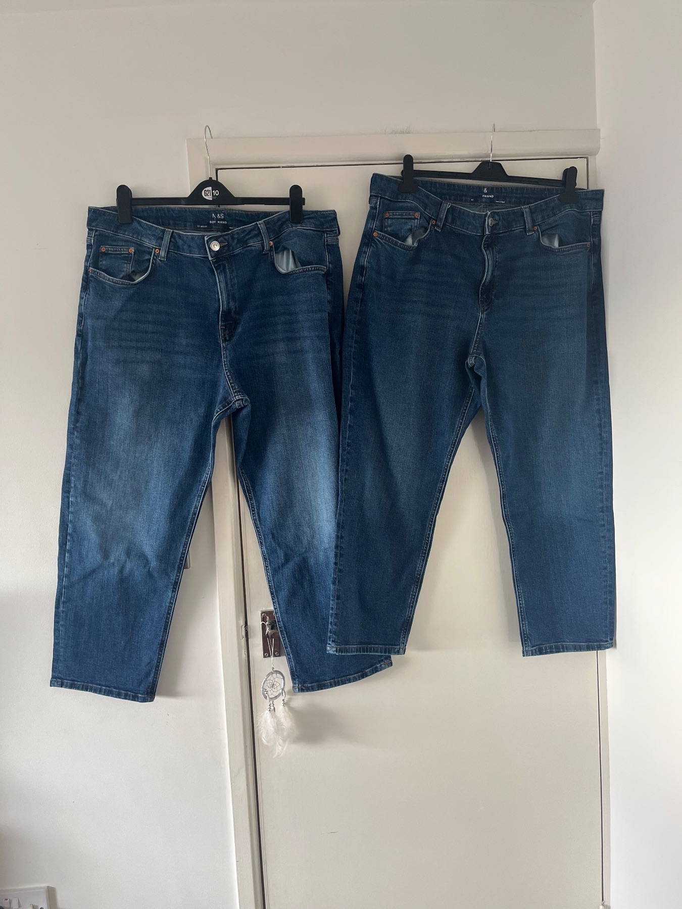 2 × Women's plus size blue denim jeans Bundle M&S Marks & Spencer's size 20