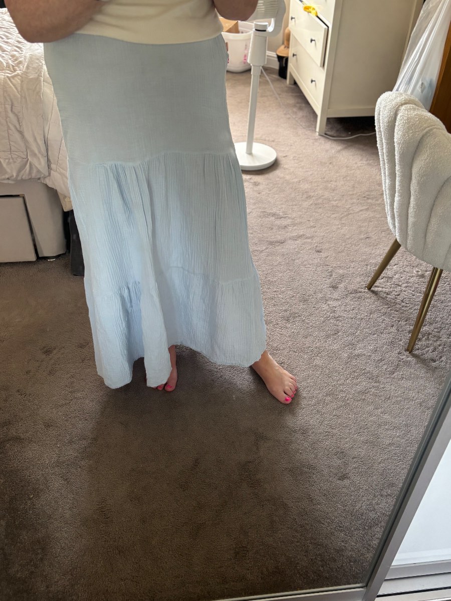 Pale Blue maxi skirt