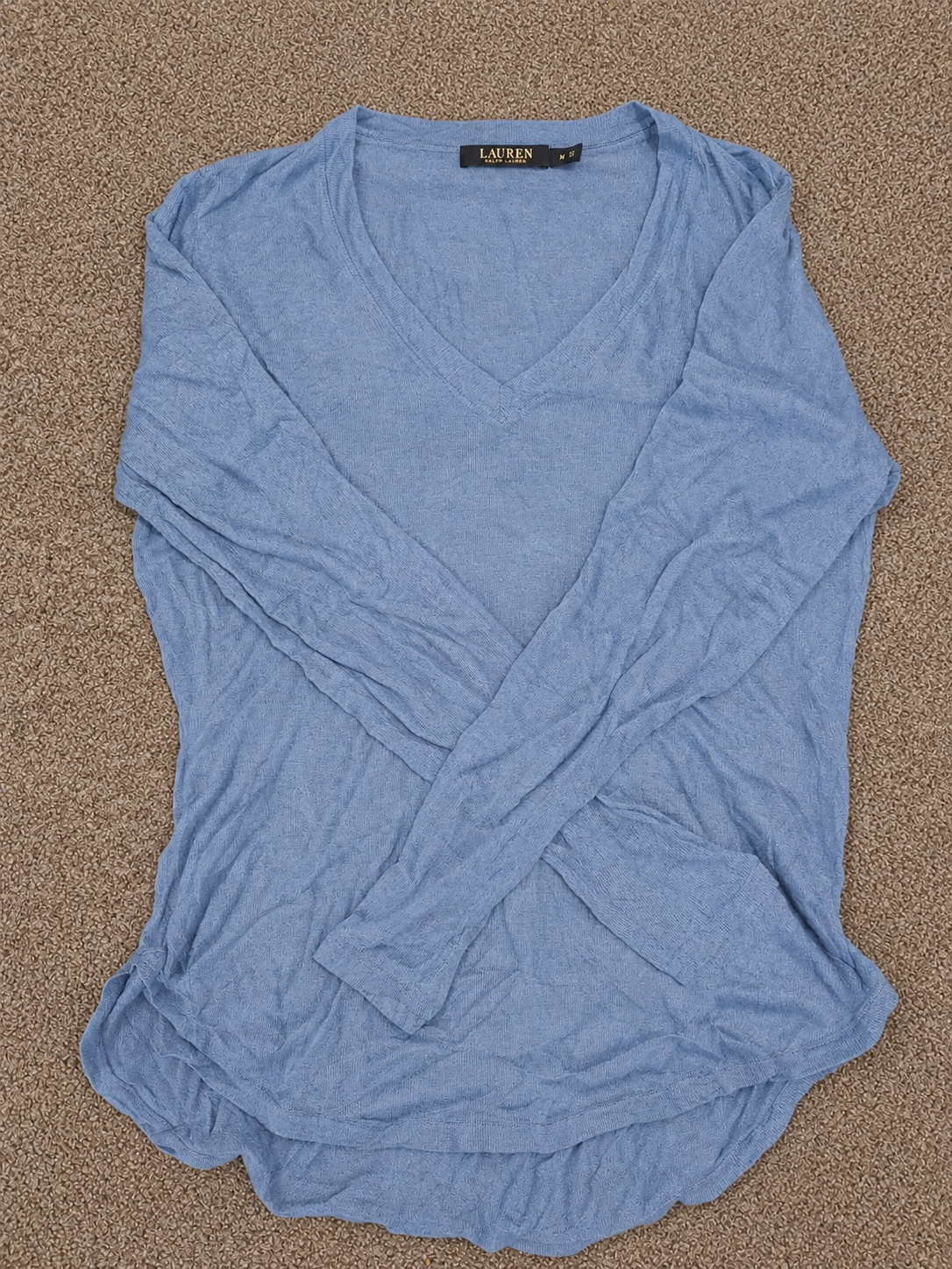 Lauren ralph lauren long sleeve V kneck top