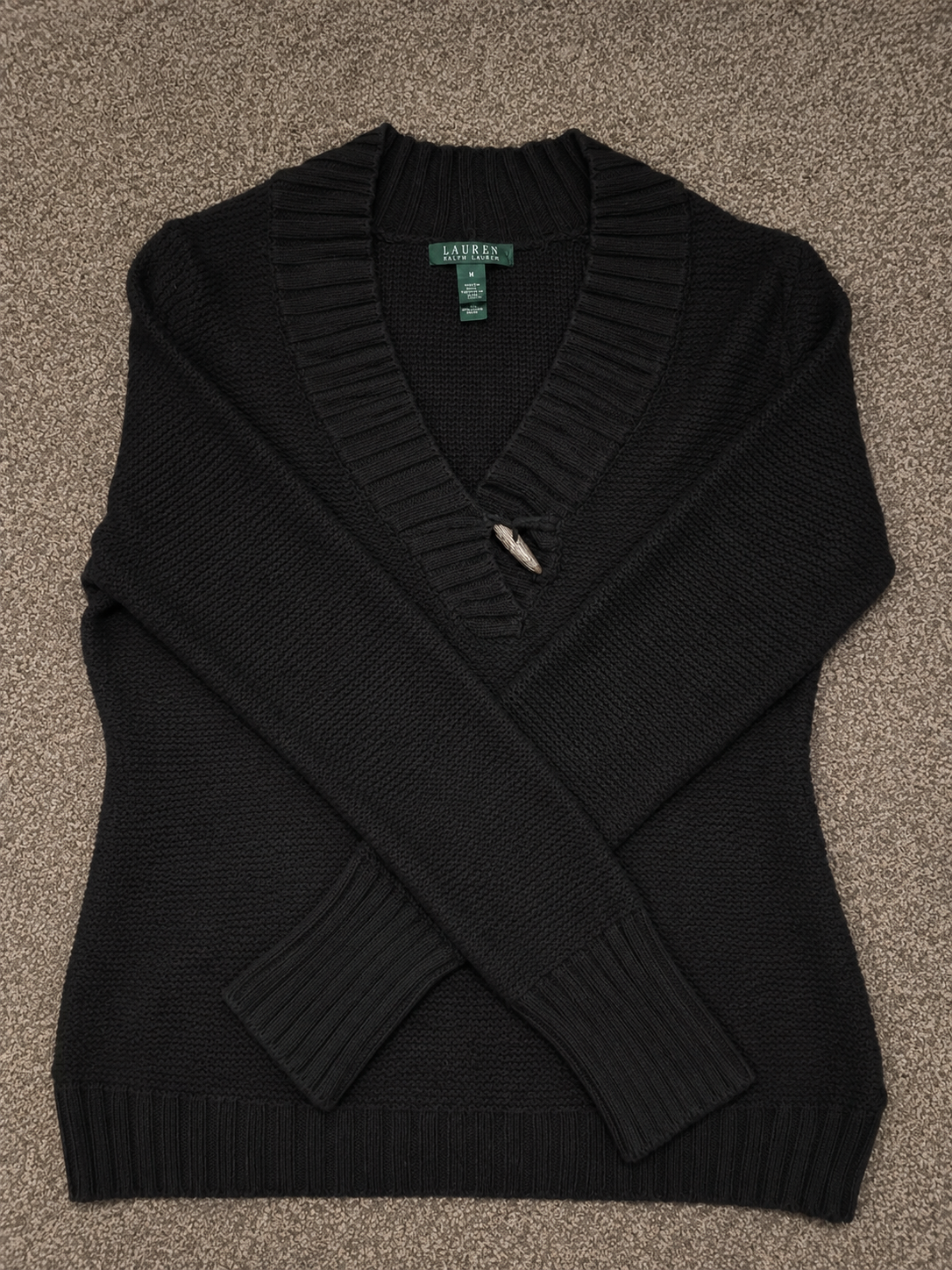Lauren Ralph Lauren shawl-neck toggle sweater