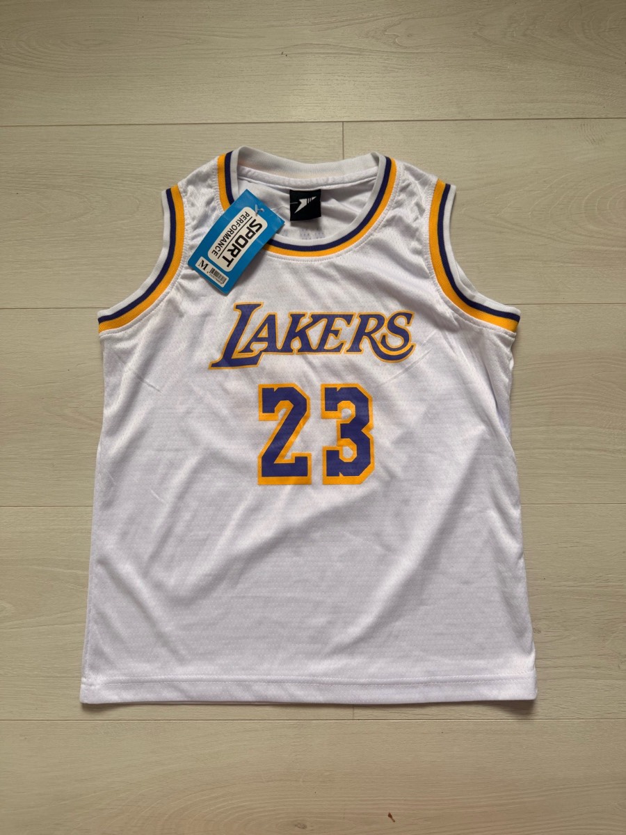 Kids Sport Performance Los Angeles Lakers #23 James Basketball Jersey, Size M