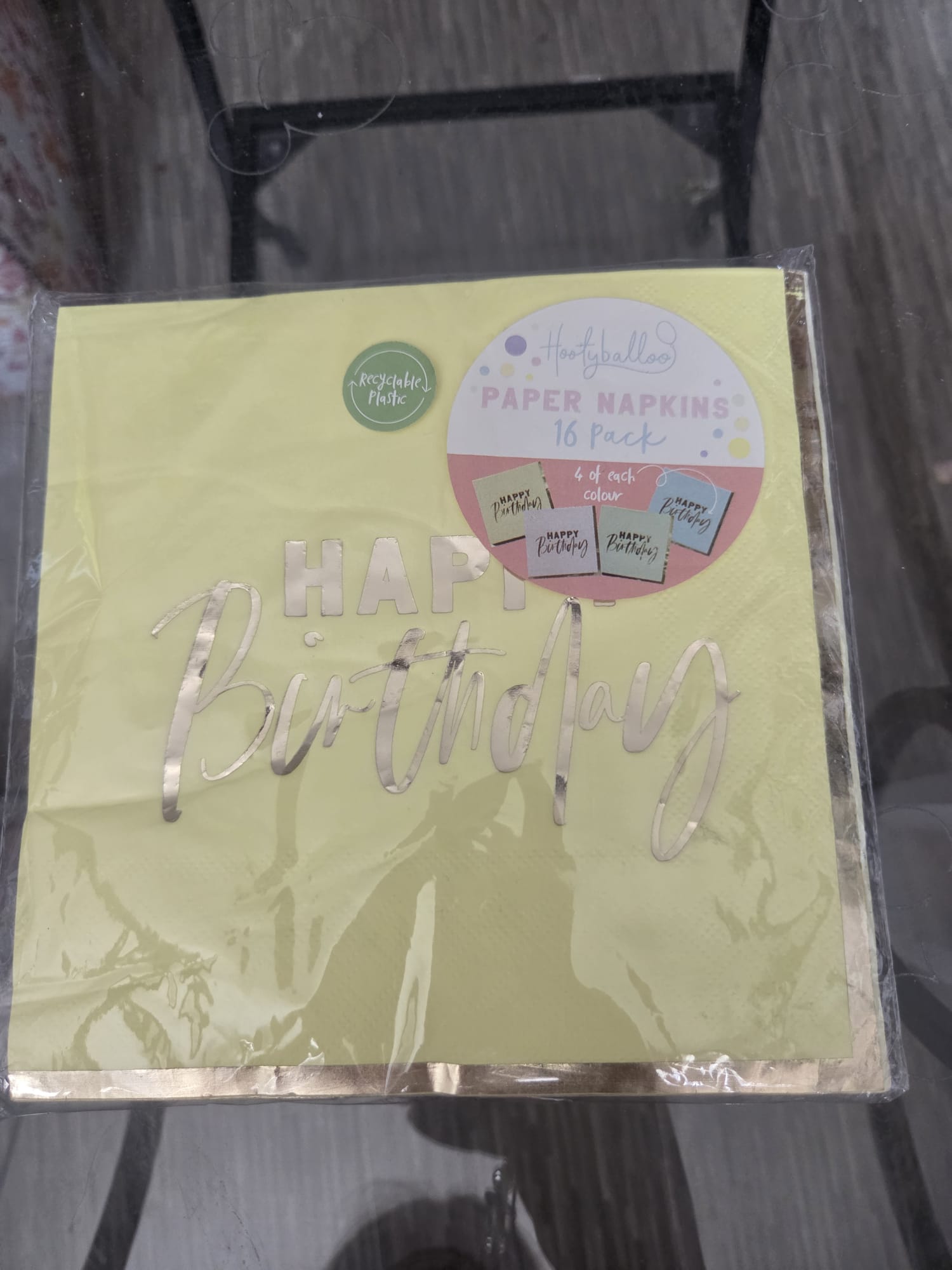 Happy Birthday Napkins.