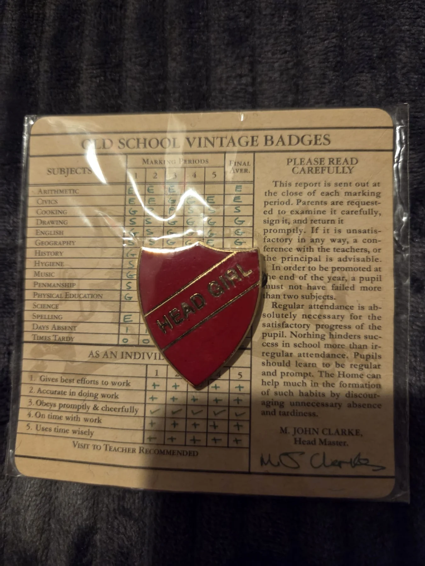 Old School Vintage Badge.