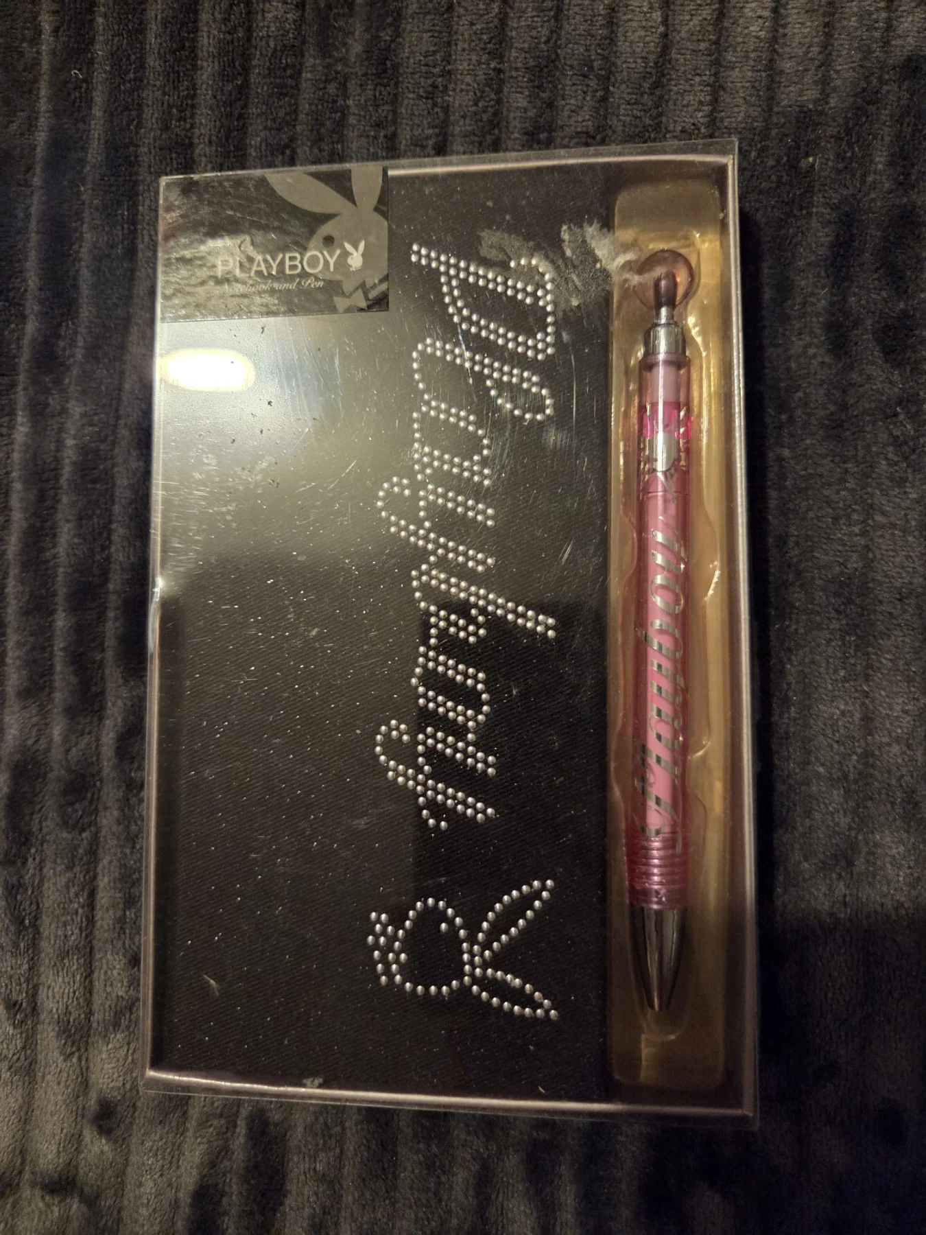 Vintage Playboy Notebook And Pen.