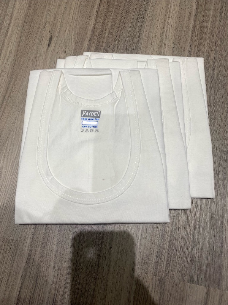 Large Men Payden Vests. 100% Cotton . 3 In A pack,