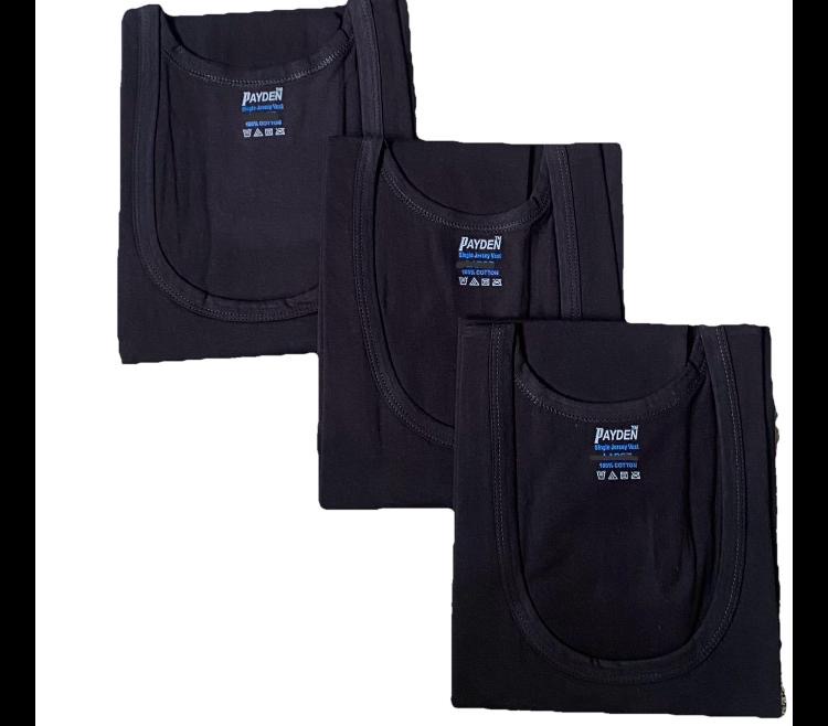 Large Men Payden Vests. 100% Cotton . 3 In A pack, BNWT