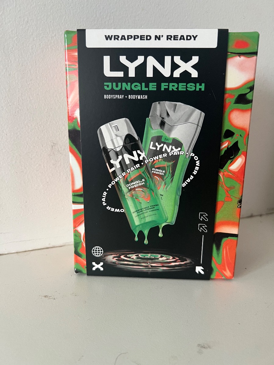 Lynx men’s shower gel and spray gift set jungle fresh
