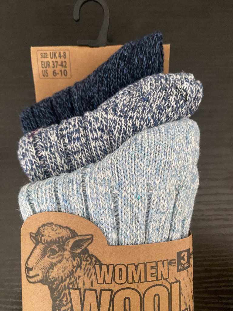 ladies Heat Mate Thermal Wool Blend BOOT Socks size 4-8