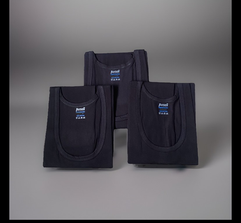XL black Men Payden Vests. 100% Cotton . 3 In A pack,
