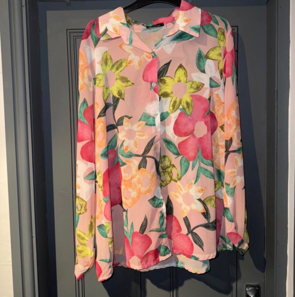 Floral shirt / cover up