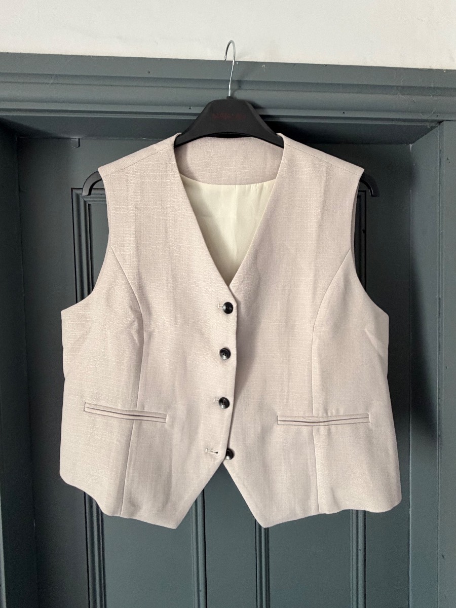 Ladies beige waistcoat