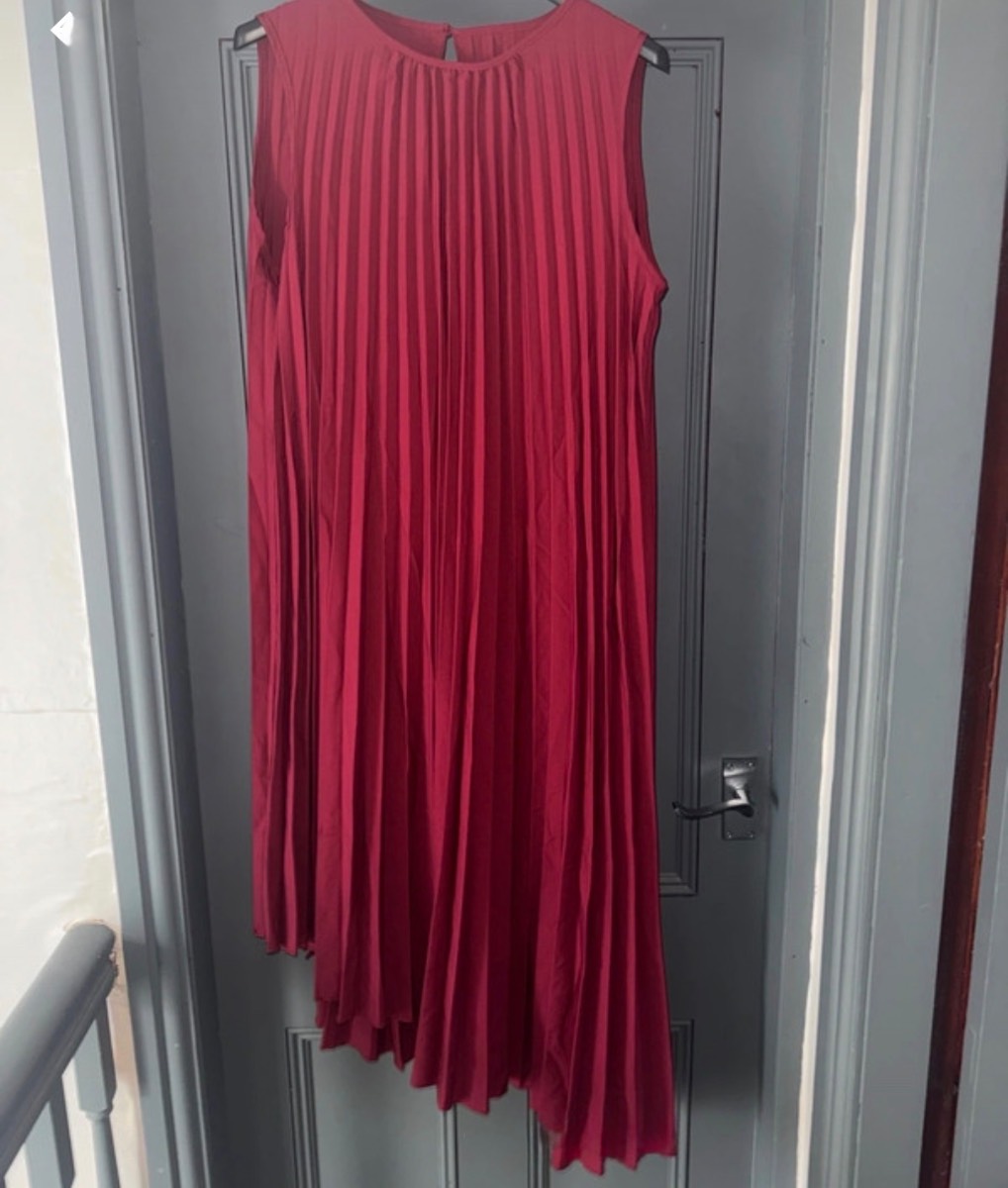 Pleated occasion dress