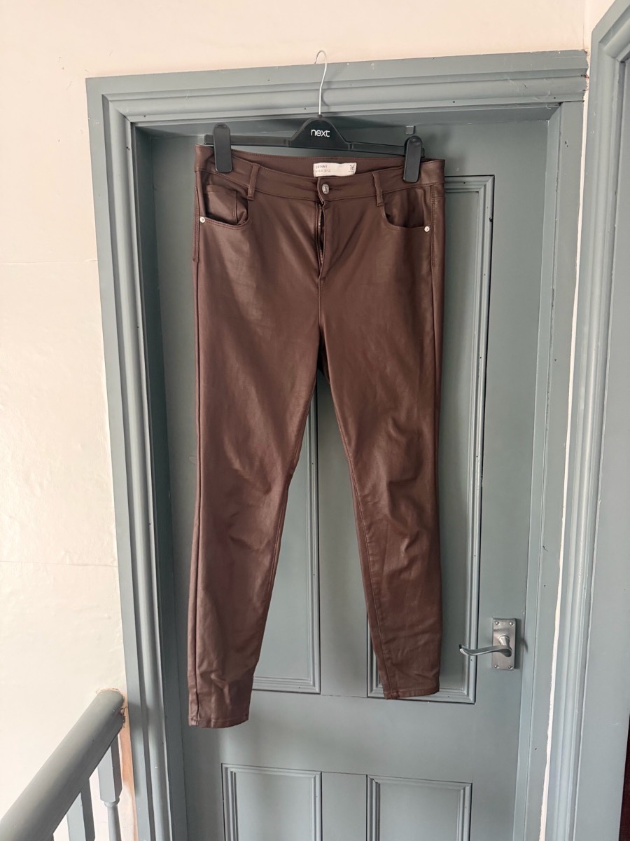 NEXT faux leather skinny leggings