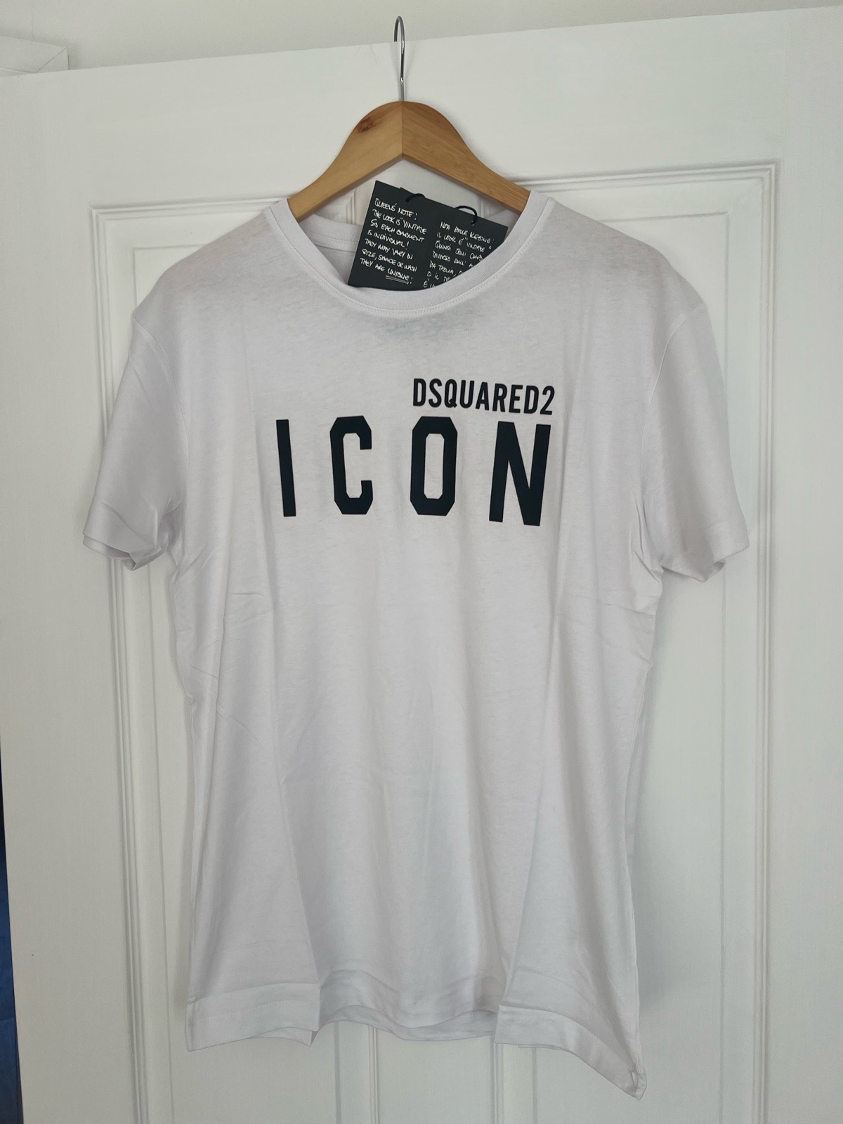 Dsquared2 Icon white crew neck t-shirt. Mens Large BNWT RRP £190