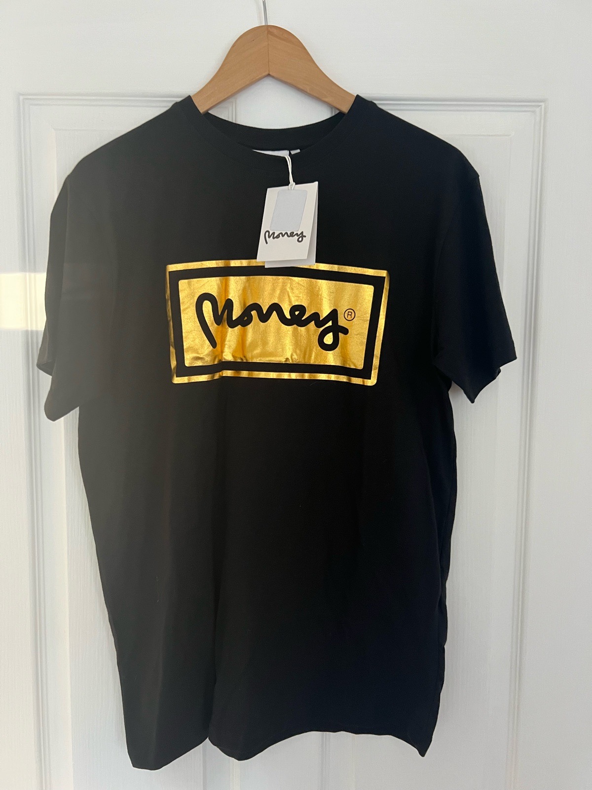 Money T-Shirts Black/ Gold UK Mens Size Medium Brand New With Tags