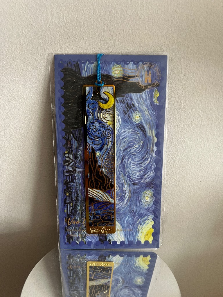 Van Gogh "The Starry Night" Gold Metal Bookmark