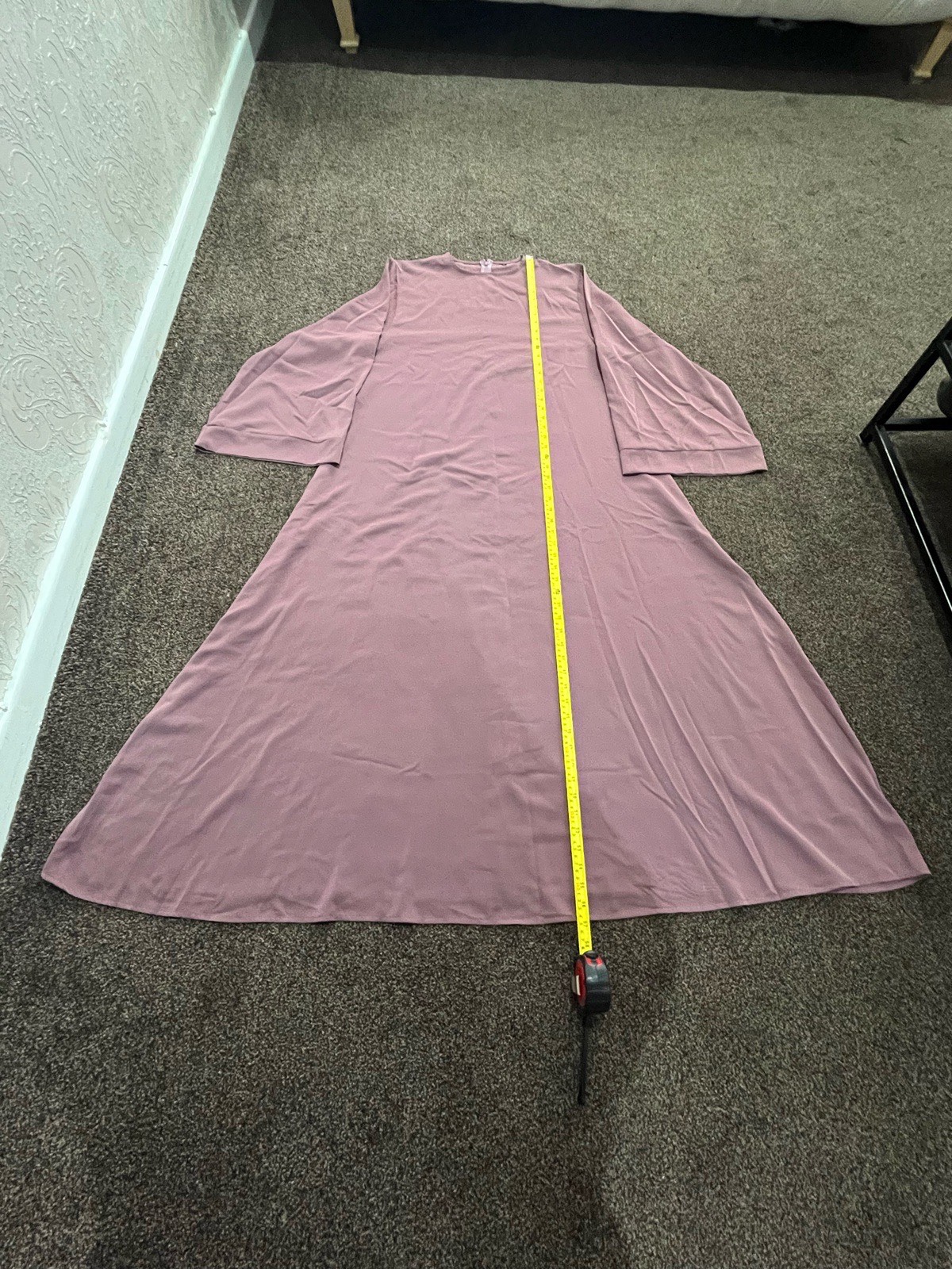 Long Mauve colour dress/abaya size large very good condition