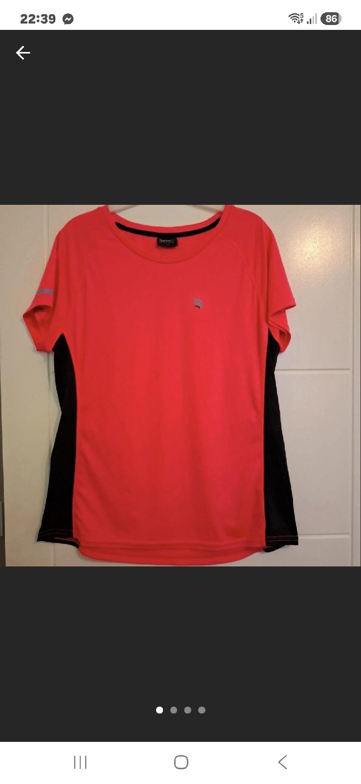 Ridge ladies pink&red&black sporty active top size 16