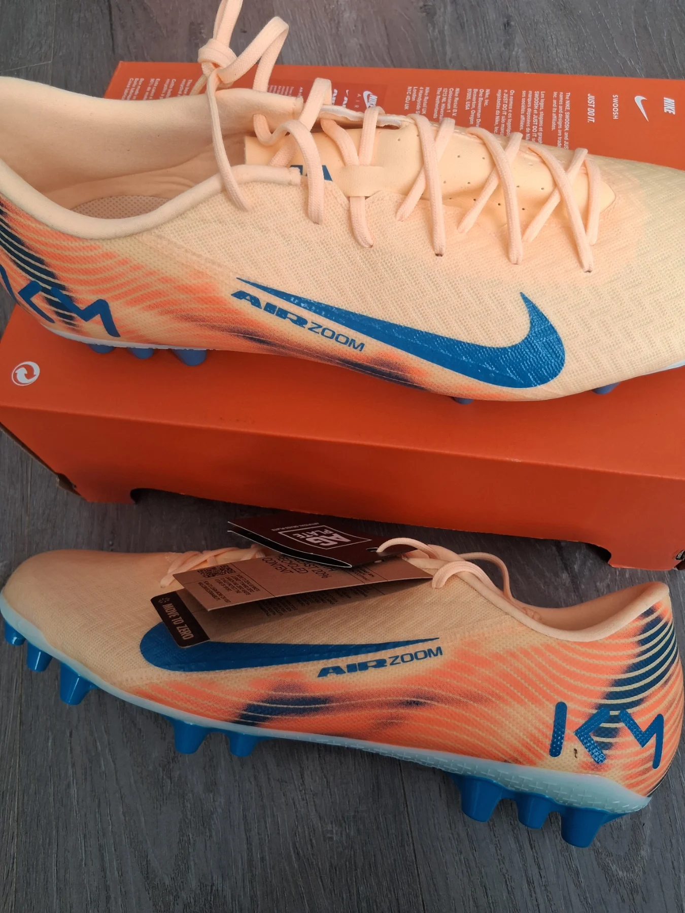 Nike mercurial vapor academy kylian mbappe ag football boots size 12